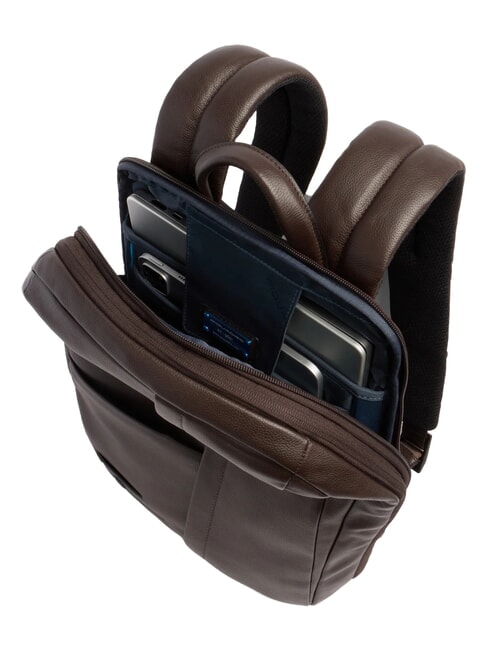 RUSSEL Sac &agrave; dos pour ordinateur portable 14 pouces, en cuir MORO - Sacs &agrave; dos pour ordinateur portable