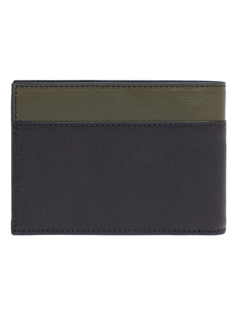 Portefeuille BLACK SQUARE, en cuir vert / marron fonc&eacute; - Portefeuilles Homme