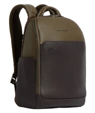 PIQUADRO BLACK SQUARE Sac &agrave; dos en cuir pour ordinateur portable 14" vert / marron fonc&eacute; - Sacs &agrave; dos pour ordinateur portable - 2