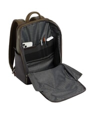 PIQUADRO BLACK SQUARE Sac &agrave; dos en cuir pour ordinateur portable 14" vert / marron fonc&eacute; - Sacs &agrave; dos pour ordinateur portable - 4