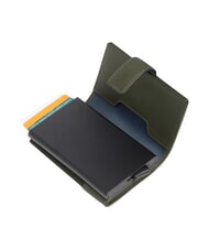 PIQUADRO W145 Porte-cartes &agrave; syst&egrave;me coulissant VERT - Portefeuilles Homme - 2