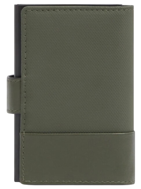 W145 Porte-cartes &agrave; syst&egrave;me coulissant VERT - Portefeuilles Homme