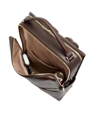 PIQUADRO PATRICIA Sac &agrave; dos en cuir pour ordinateur portable 15,6 pouces MARRON - Sacs pour Femme - 4