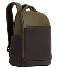 PIQUADRO BLACK SQUARE  Sac &agrave; dos en cuir pour ordinateur portable 14 pouces vert / marron fonc&eacute; - Sacs &agrave; dos pour ordinateur portable - 2