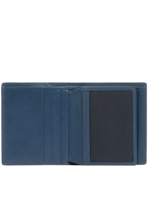 W143 portefeuille en cuir bleu - Portefeuilles Homme