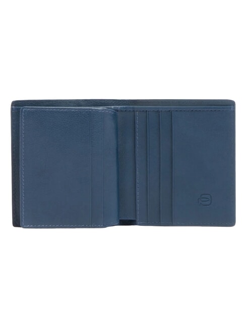 W143 portefeuille en cuir bleu - Portefeuilles Homme