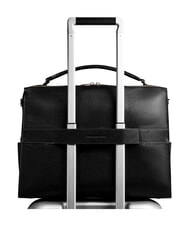 PIQUADRO PATRICIA &Eacute;tui pour ordinateur portable 14 pouces, en cuir Noir - Porte Documents Travail - 3