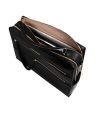 PIQUADRO PATRICIA &Eacute;tui pour ordinateur portable 14 pouces, en cuir Noir - Porte Documents Travail - 4