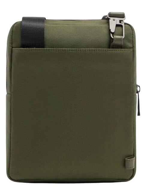 WOLLEM Sac iPad mini en tissu et cuir VERT - Sacs en Bandouli&egrave;res pour Homme