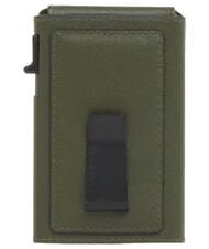 PIQUADRO W145 D&eacute;tenteur de carte automatique VERT - Portefeuilles Homme - 4