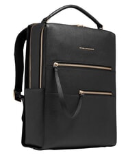 PIQUADRO PATRICIA Sac &agrave; dos en cuir pour ordinateur portable 15,6 pouces Noir - Sacs pour Femme - 2