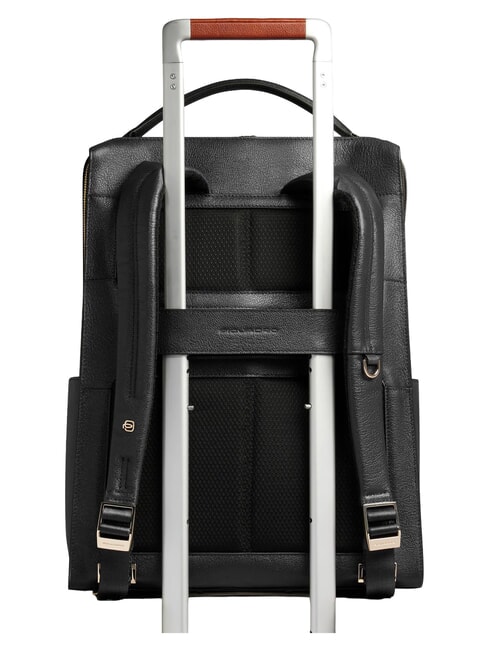 PATRICIA Sac &agrave; dos en cuir pour ordinateur portable 15,6 pouces Noir - Sacs pour Femme