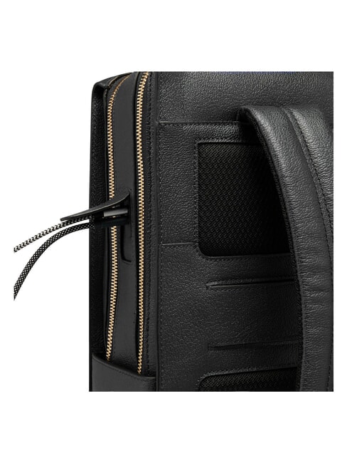 PATRICIA Sac &agrave; dos en cuir pour ordinateur portable 15,6 pouces Noir - Sacs pour Femme