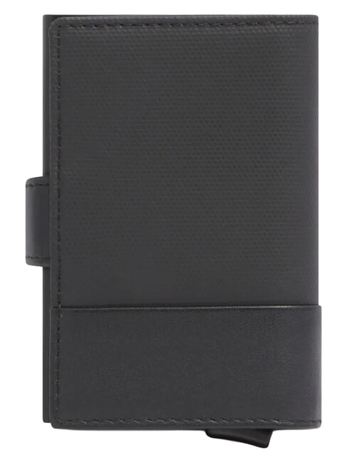 W145 Porte-cartes &agrave; syst&egrave;me coulissant Noir - Portefeuilles Homme