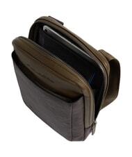 PIQUADRO BLACK SQUARE  Sac de transport pour iPad mini vert / marron fonc&eacute; - Sacs en Bandouli&egrave;res pour Homme - 4