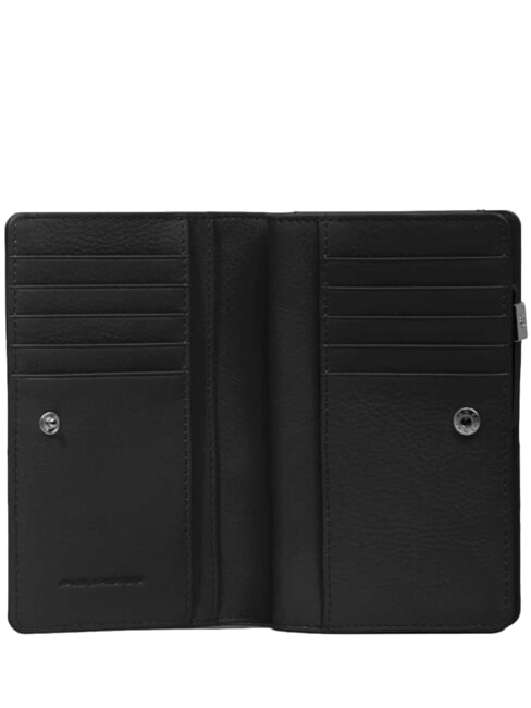 LYRA portefeuille en cuir Noir - Portefeuilles Femme