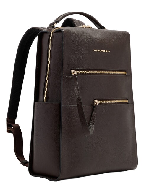 W140 Sac &agrave; dos en cuir pour ordinateur portable 14 pouces pour femme MARRON - Sacs &agrave; dos pour ordinateur portable