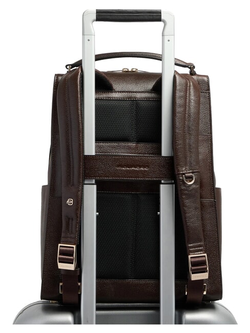 W140 Sac &agrave; dos en cuir pour ordinateur portable 14 pouces pour femme MARRON - Sacs &agrave; dos pour ordinateur portable