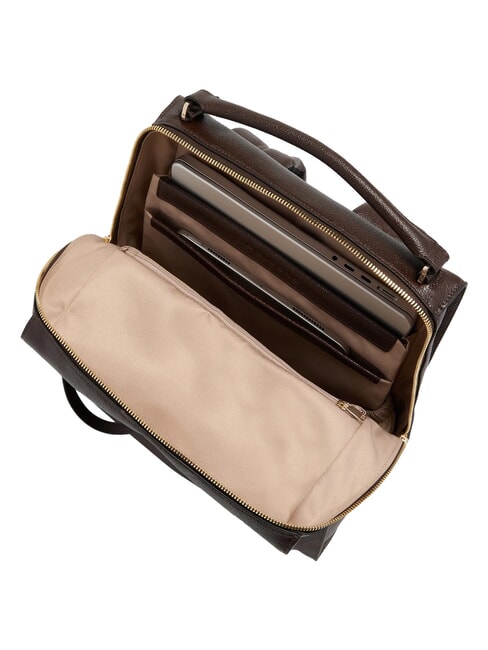 W140 Sac &agrave; dos en cuir pour ordinateur portable 14 pouces pour femme MARRON - Sacs &agrave; dos pour ordinateur portable
