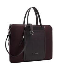 PIQUADRO LYRA Sacoche pour ordinateur portable 15,6 pouces, extensible bordeaux 2 - Porte Documents Travail - 2