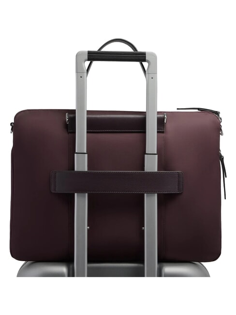 LYRA Sacoche pour ordinateur portable 15,6 pouces, extensible bordeaux 2 - Porte Documents Travail