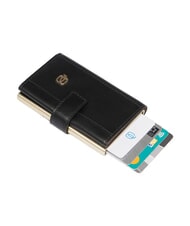 PIQUADRO CIRCLE porte-cartes en cuir Noir - Portefeuilles Homme - 2