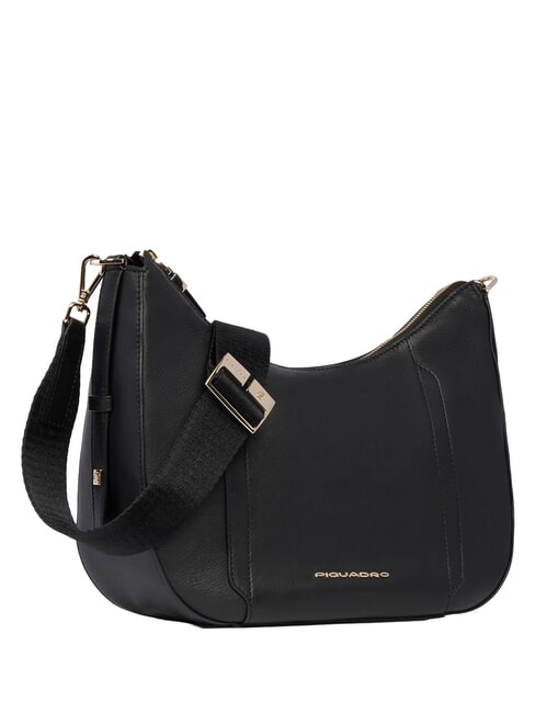 CIRCLE Sac bandouli&egrave;re en cuir Noir - Sacs pour Femme