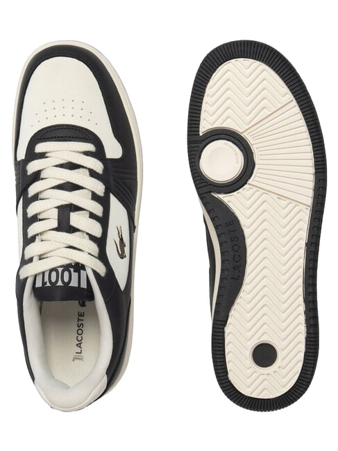 L001 SET Baskets noir/blanc cass&eacute; - Chaussures Homme