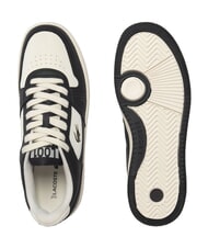 LACOSTE L001 SET Baskets noir/blanc cass&eacute; - Chaussures Homme - 4