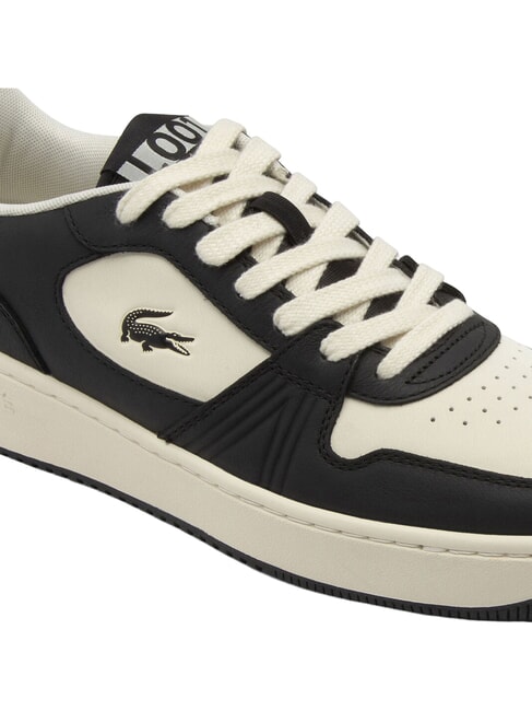 L001 SET Baskets noir/blanc cass&eacute; - Chaussures Homme
