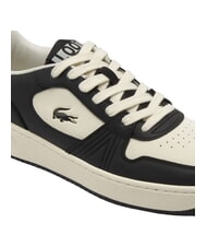LACOSTE L001 SET Baskets noir/blanc cass&eacute; - Chaussures Homme - 6