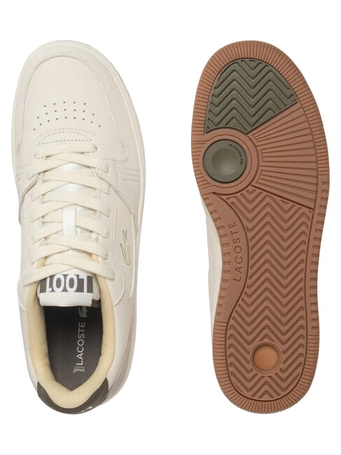 L001 SET Baskets &eacute;teint blanc/khk - Chaussures Homme