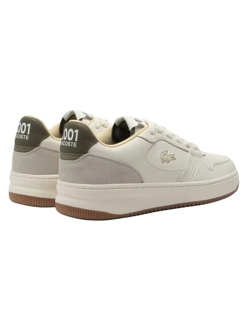 L001 SET Baskets &eacute;teint blanc/khk - Chaussures Homme