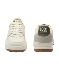 LACOSTE L001 SET Baskets &eacute;teint blanc/khk - Chaussures Homme - 4