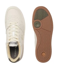 LACOSTE L001 SET Baskets &eacute;teint blanc/khk - Chaussures Homme - 5