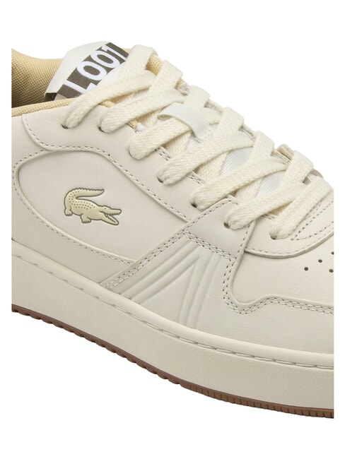 L001 SET Baskets &eacute;teint blanc/khk - Chaussures Homme