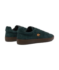 LACOSTE BASESHOT Baskets en cuir vert fonc&eacute;/gomme fonc&eacute;e - Chaussures Homme - 4