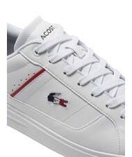 LACOSTE EUROPA PRO TRI 123 Baskets blanc/bleu marine/rouge - Chaussures Homme - 6