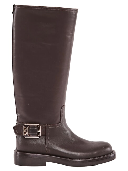 LOLA Bottes en cuir caf&eacute; - Chaussures Femme