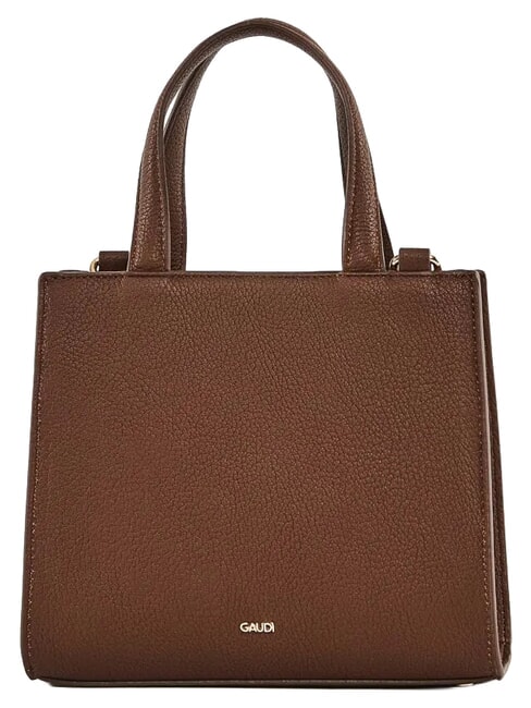 EMILY FLOCK Mini sac cabas avec logo et bandouli&egrave;re chocolat - Sacs pour Femme
