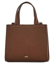 GAUD&Igrave; EMILY FLOCK Mini sac cabas avec logo et bandouli&egrave;re chocolat - Sacs pour Femme - 3