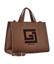 GAUD&Igrave; EMILY FLOCK Sac de courses avec bandouli&egrave;re chocolat - Sacs pour Femme - 2