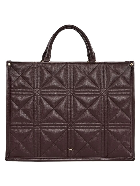 LETIZIA Sac de courses &agrave; breloques Bourgogne - Sacs pour Femme