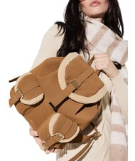 GAUD&Igrave; LYNN Sac &agrave; dos avec poches et logo en m&eacute;tal - Sacs pour Femme