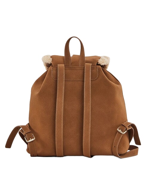 LYNN Sac &agrave; dos avec poches et logo en m&eacute;tal bronzage - Sacs pour Femme