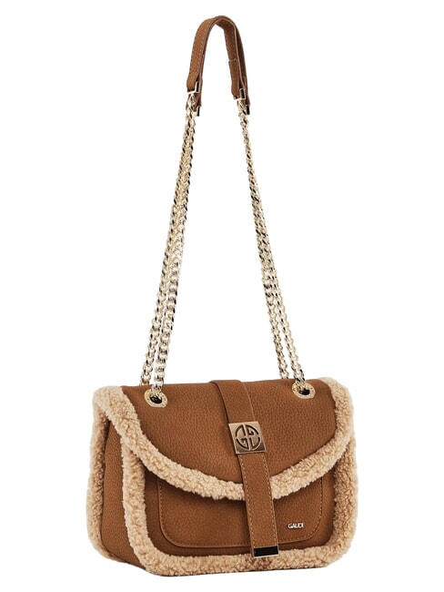 LYNN Mini sac avec bandouli&egrave;re cha&icirc;ne bronzage - Sacs pour Femme
