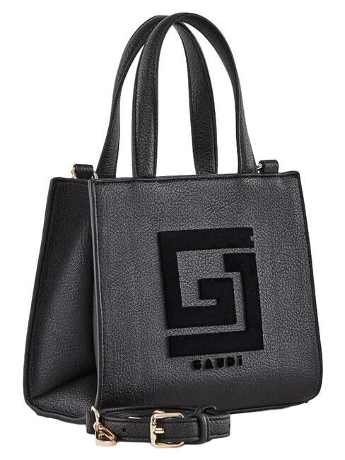 EMILY FLOCK Mini sac cabas avec logo et bandouli&egrave;re NOIR - Sacs pour Femme