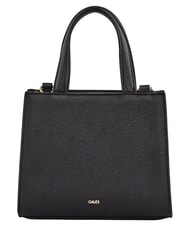 GAUD&Igrave; EMILY FLOCK Mini sac cabas avec logo et bandouli&egrave;re NOIR - Sacs pour Femme - 3