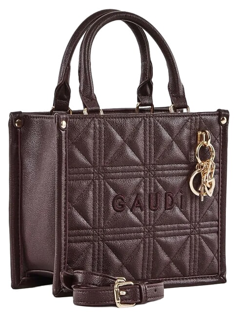 LETIZIA Mini sac de courses avec breloque Bourgogne - Sacs pour Femme