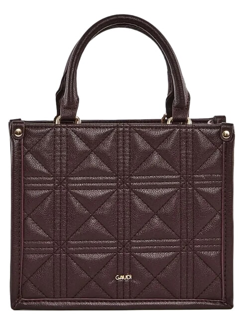 LETIZIA Mini sac de courses avec breloque Bourgogne - Sacs pour Femme